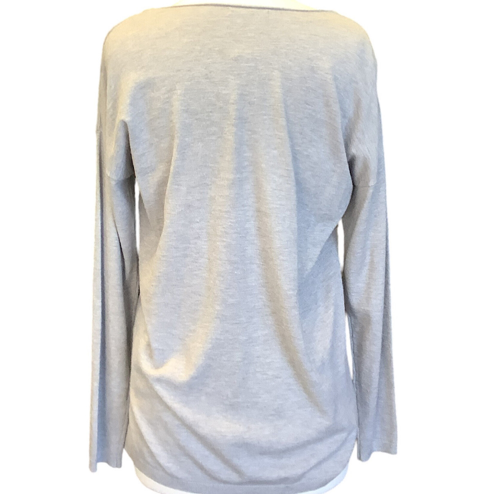 V-Neck Center Seamed Soft Sweater
