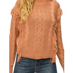 Rust Cable Knit Sweater