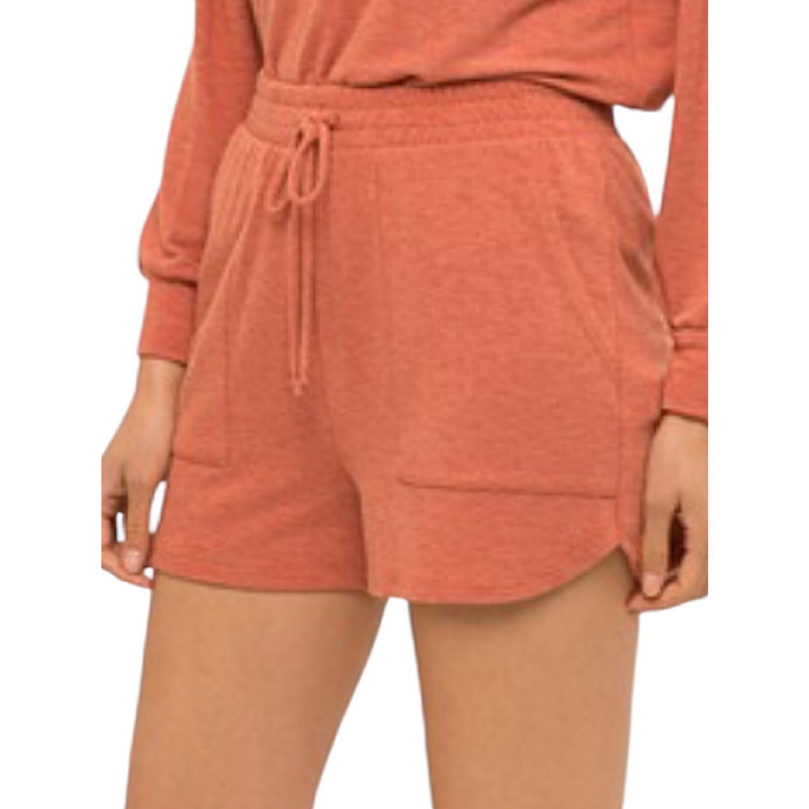 Rust Soft French Terry Shorts