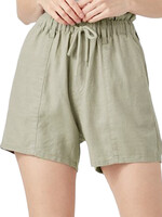 Sage Linen Pull On Short