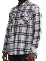 Defeat L/S Flannel-White