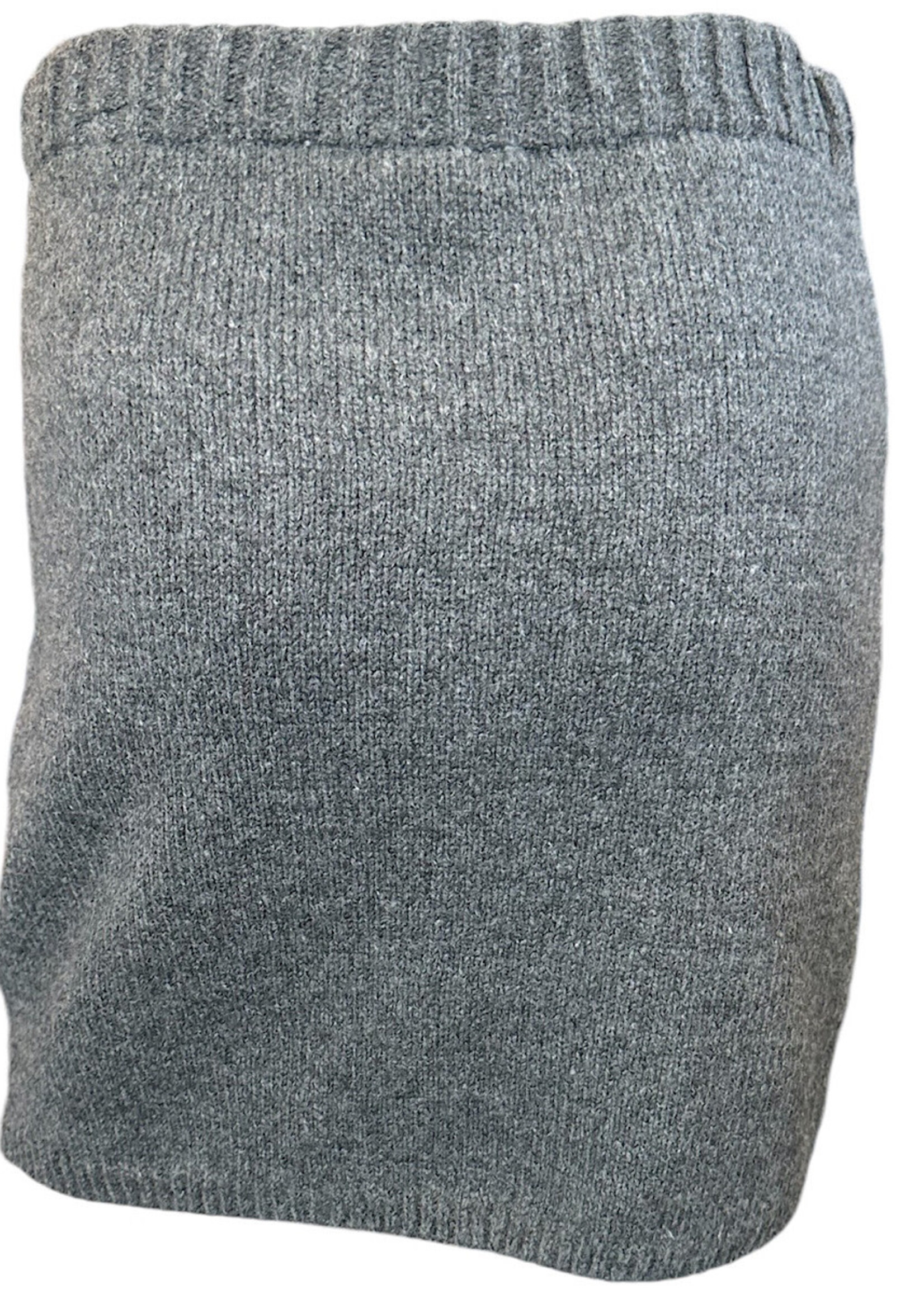 Charcoal Sweater Skirt