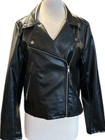 Faux Leather Biker Jacket