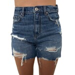 Of Luck High Rise Distressed Short
