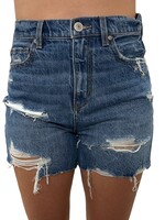 Of Luck High Rise Distressed Short