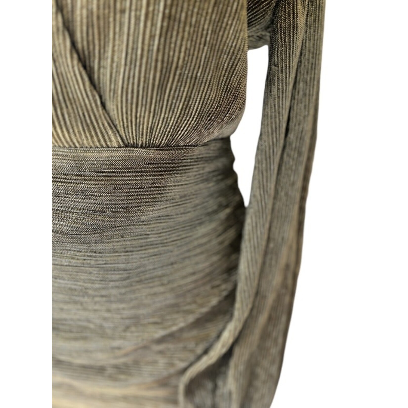 Gold Long Sleeve Mini Dress