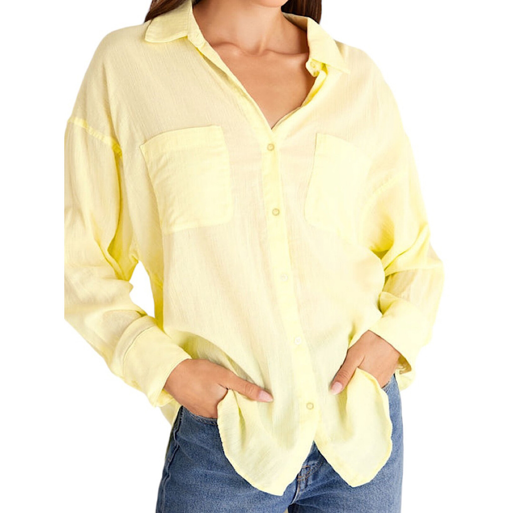 Z Supply Z Supply Lalo Button Up Top Tropical Sun