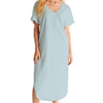 Z Supply Z Supply Leia Slub Midi Dress Light Turquoise
