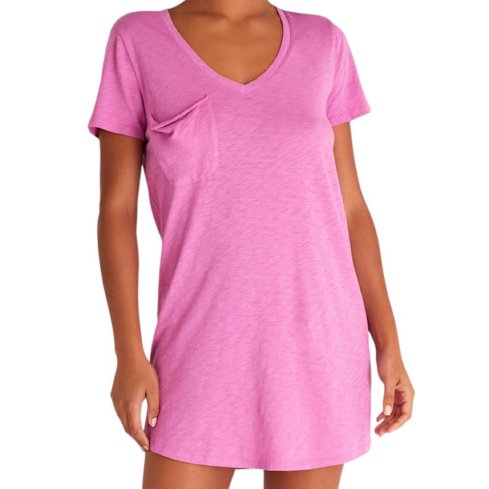 Z Supply Z Supply The Pocket Tee Dress Wild Dahlia