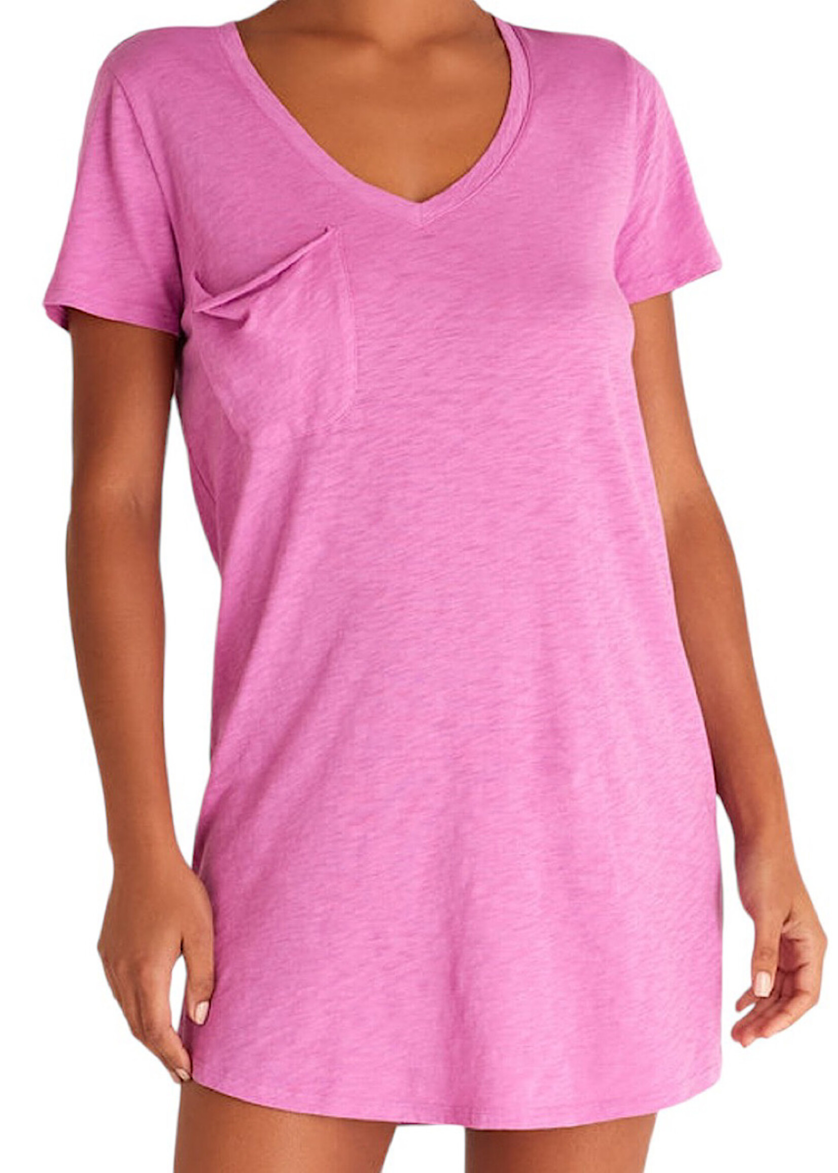 Z Supply Z Supply The Pocket Tee Dress Wild Dahlia