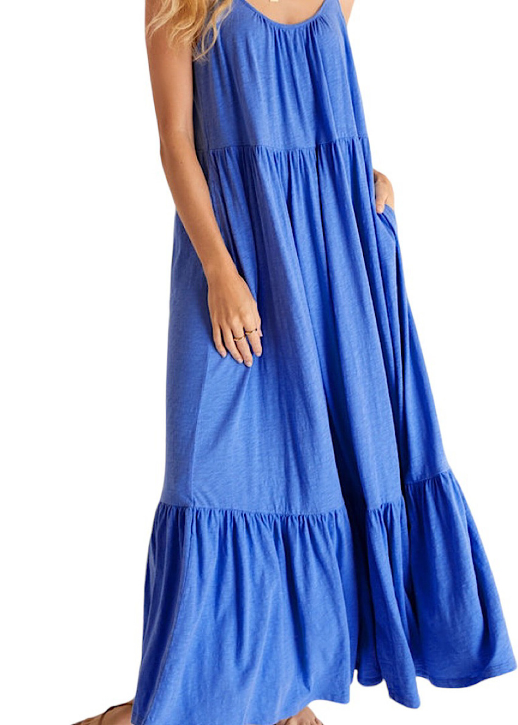 Z Supply Z Supply Lido Slub Midi Dress Pacific Blue