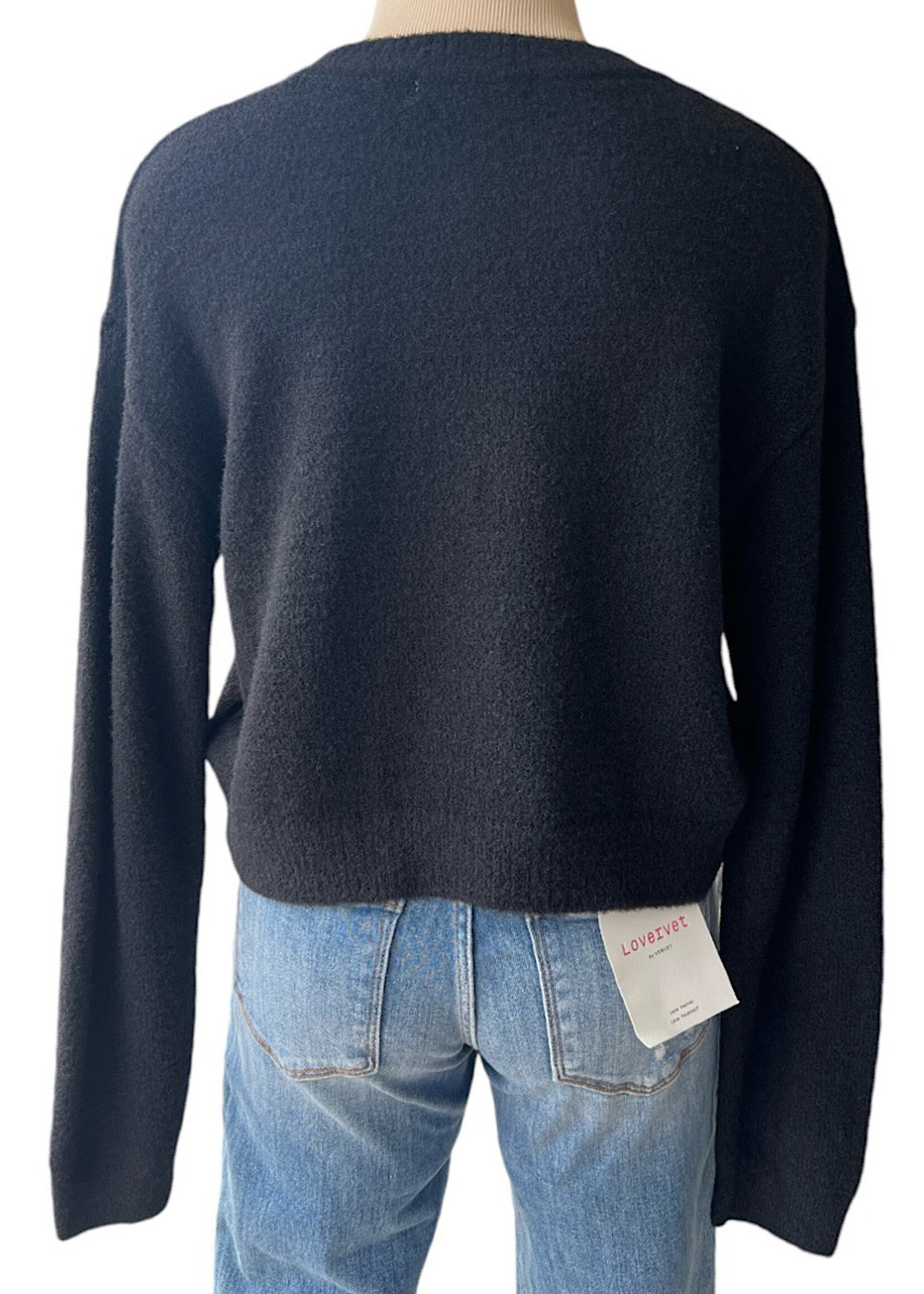 Black Plush Sweater
