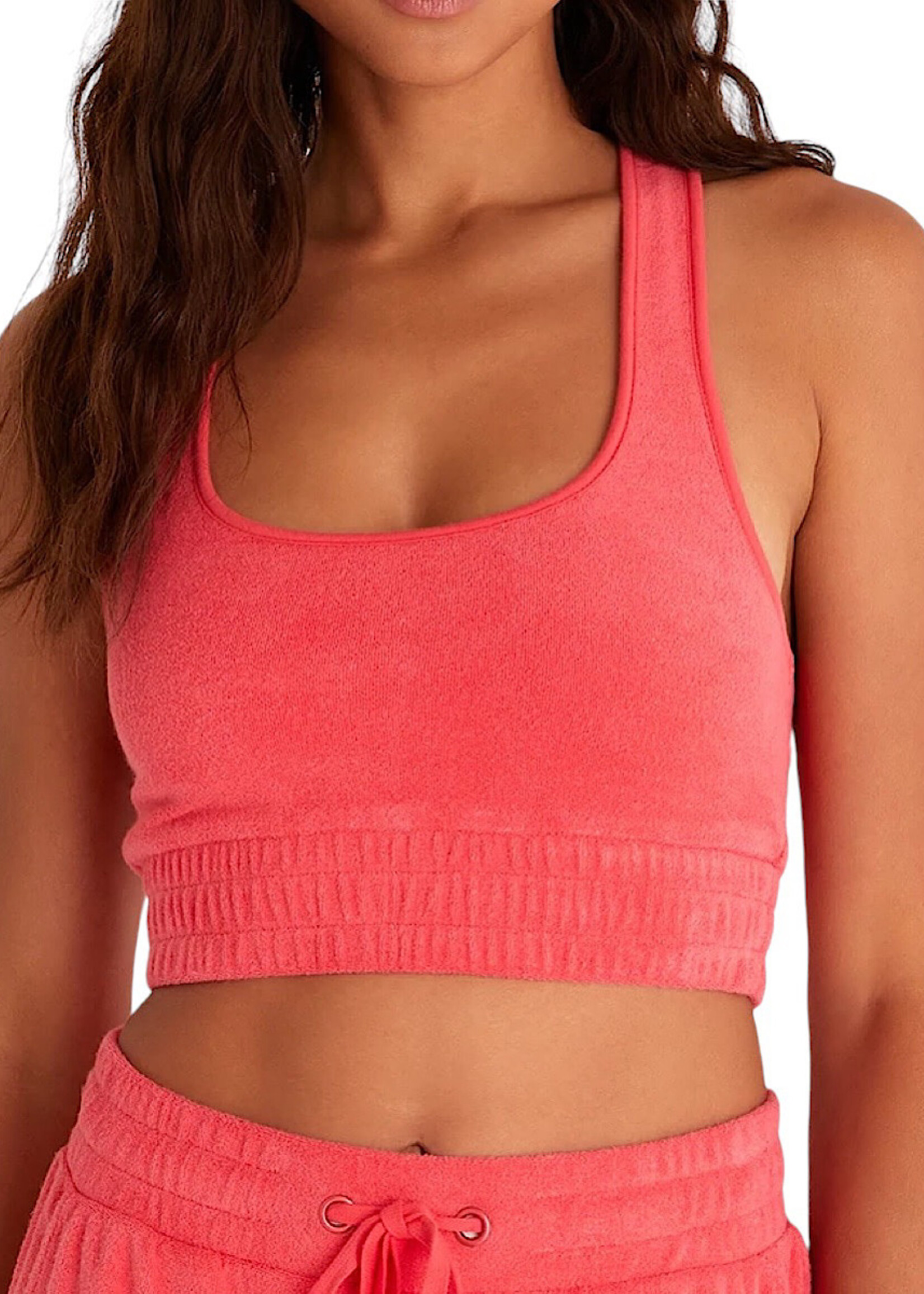 Z Supply Z Supply Sunny Loop Terry Tank Bra Strawberry