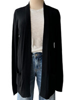 Open Front Wool Cardigan