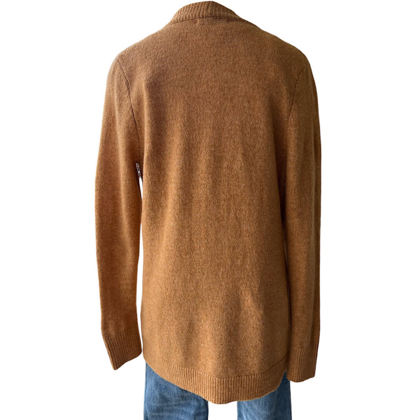 Camel Open Front Cardigan