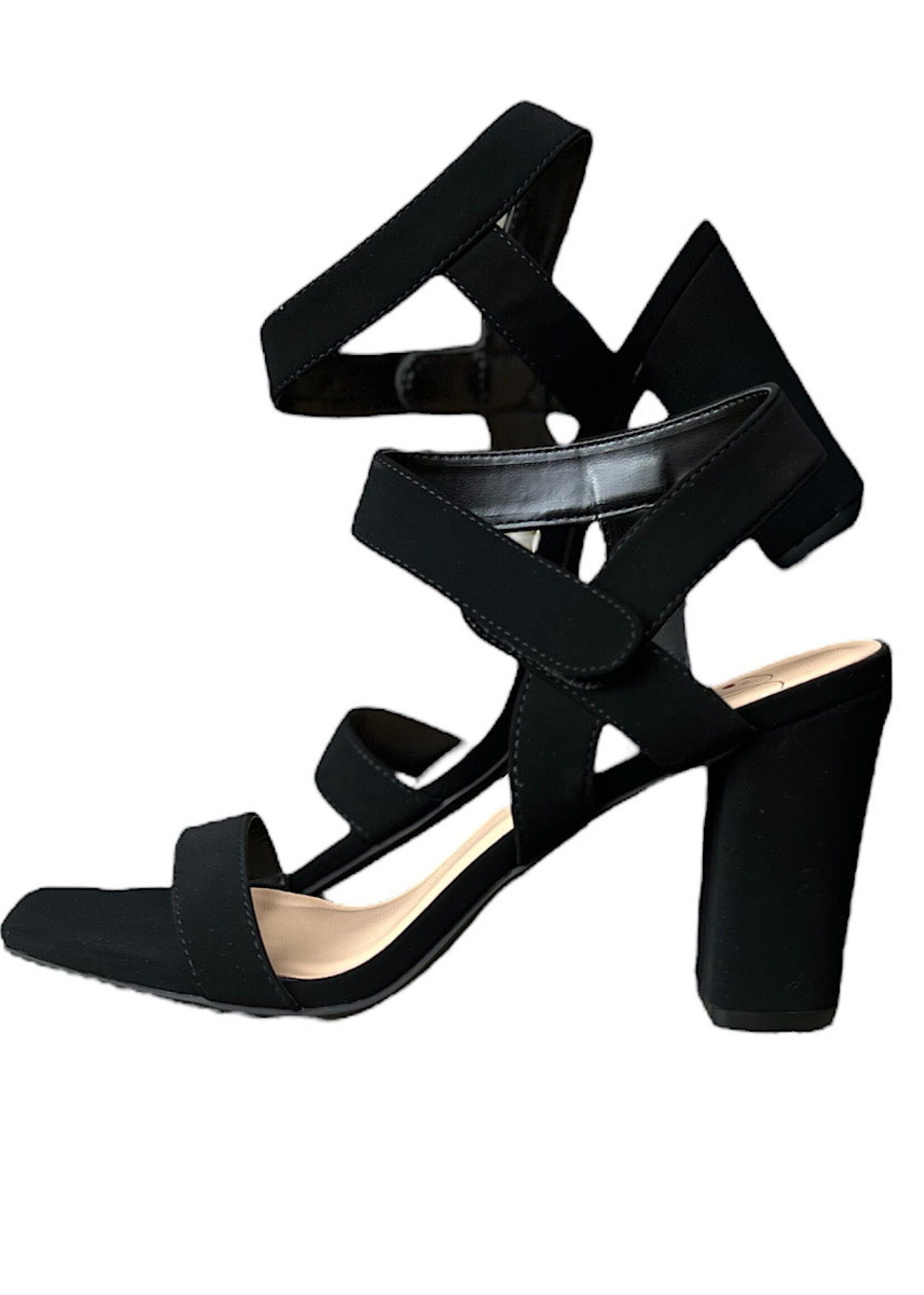 Black Ankle Strap Dress Heel