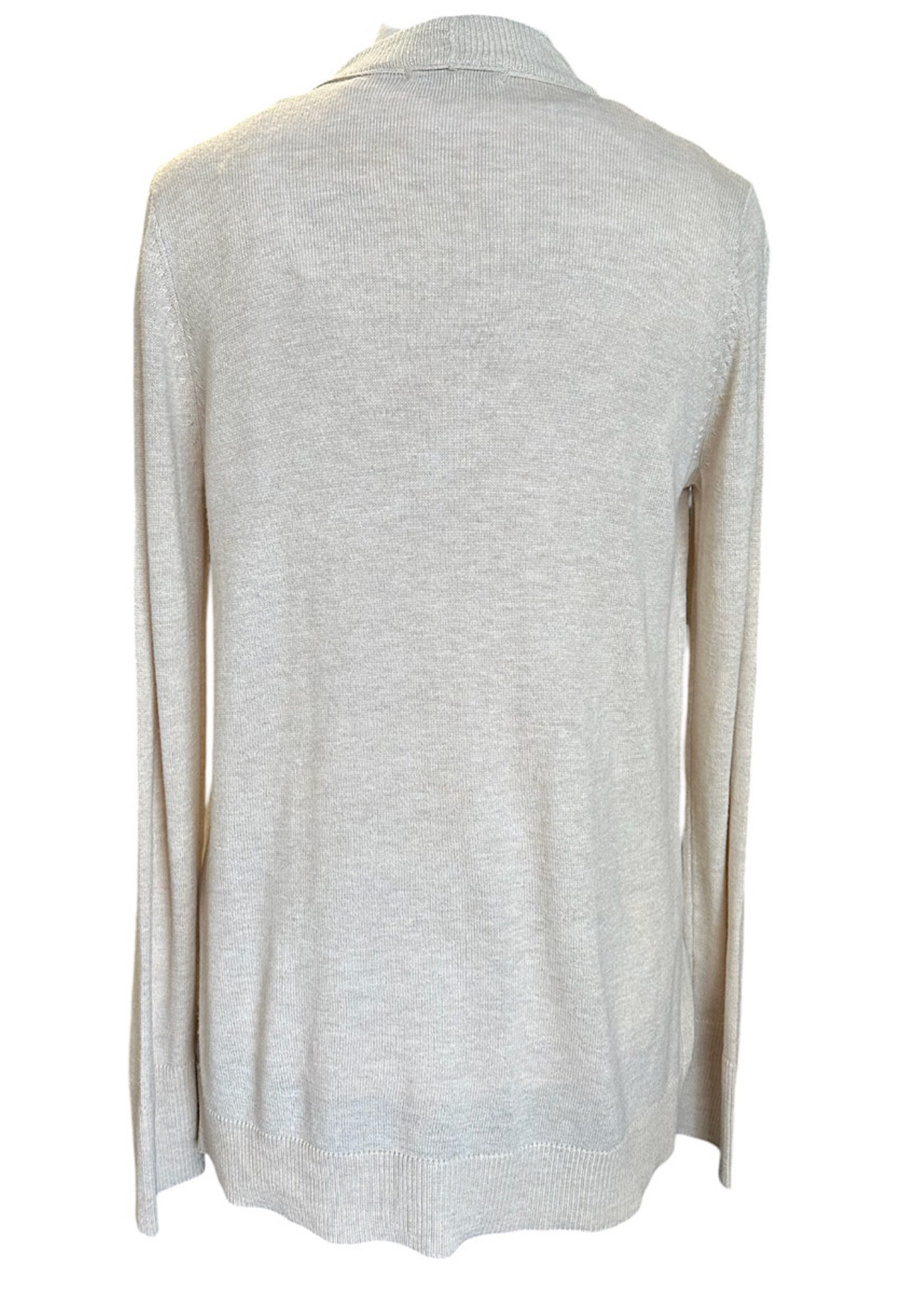 Open Front Wool Cardigan
