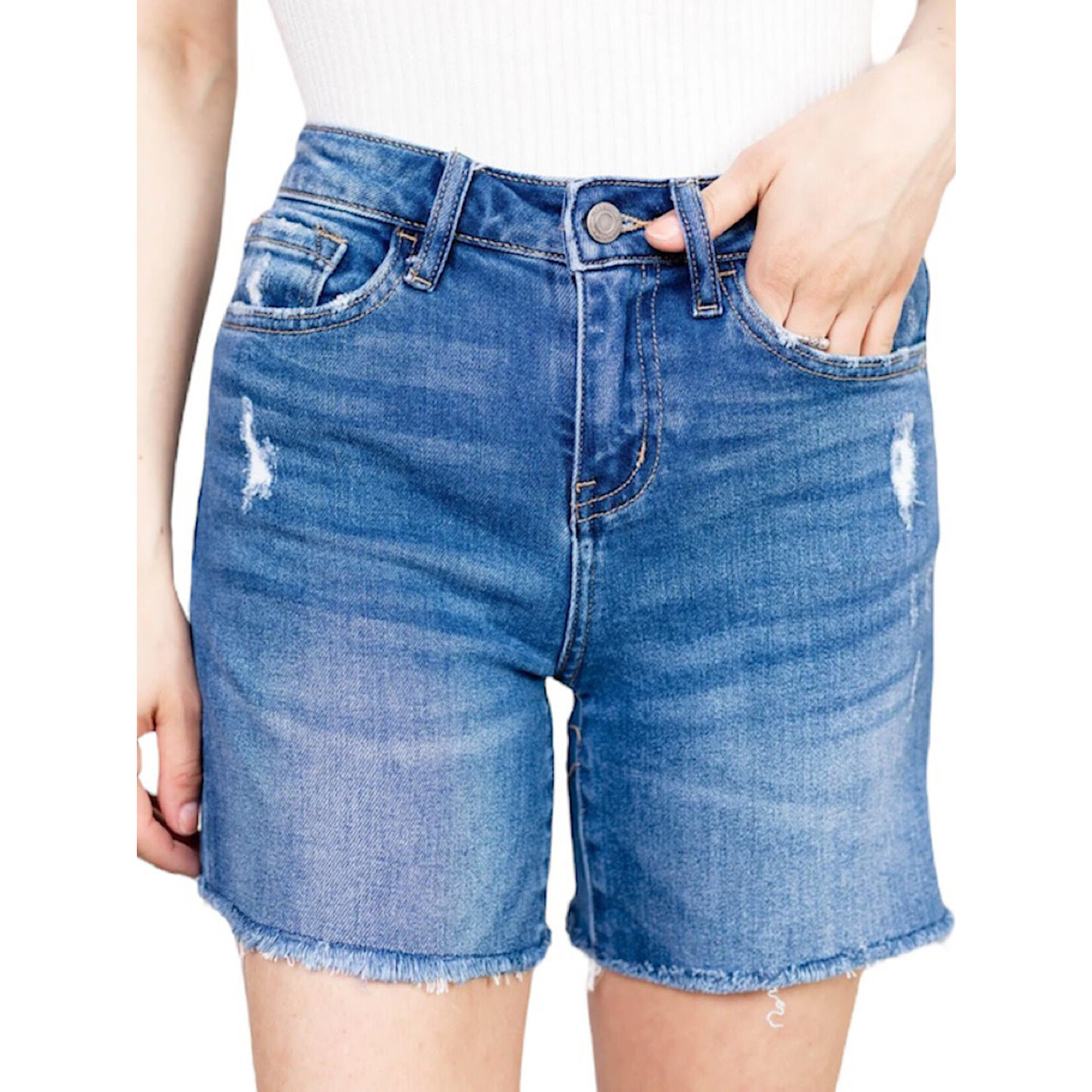 V2859 Mid Rise Midi Short