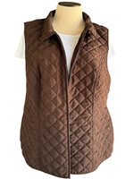 Chocolate Brown Vest Size 2X-RF