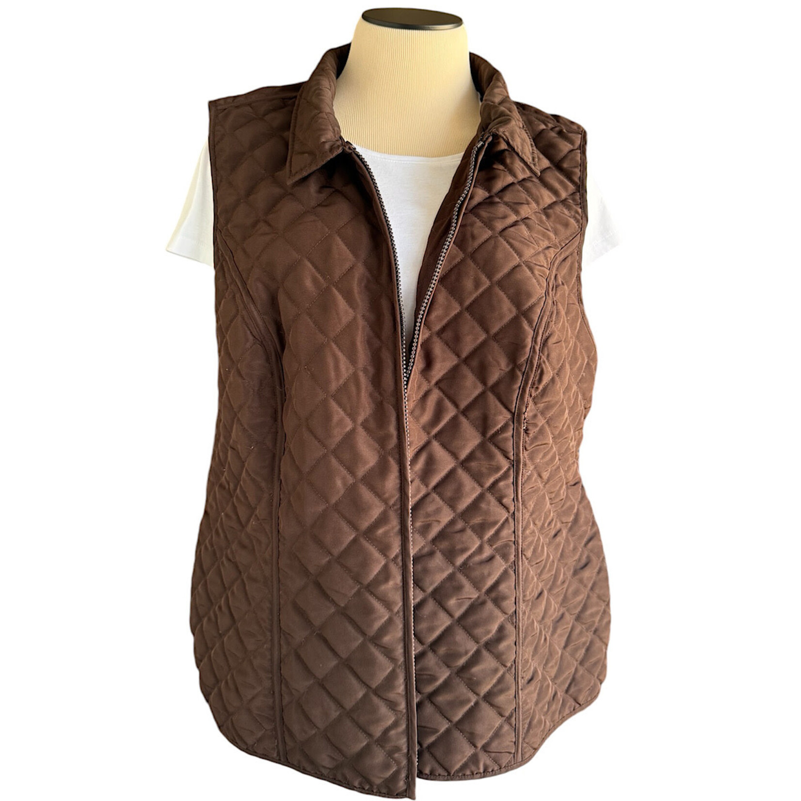 Chocolate Brown Vest Size 2X-RF
