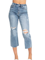 Judy Blue JB82256REG High Waist Cropped Wide Leg