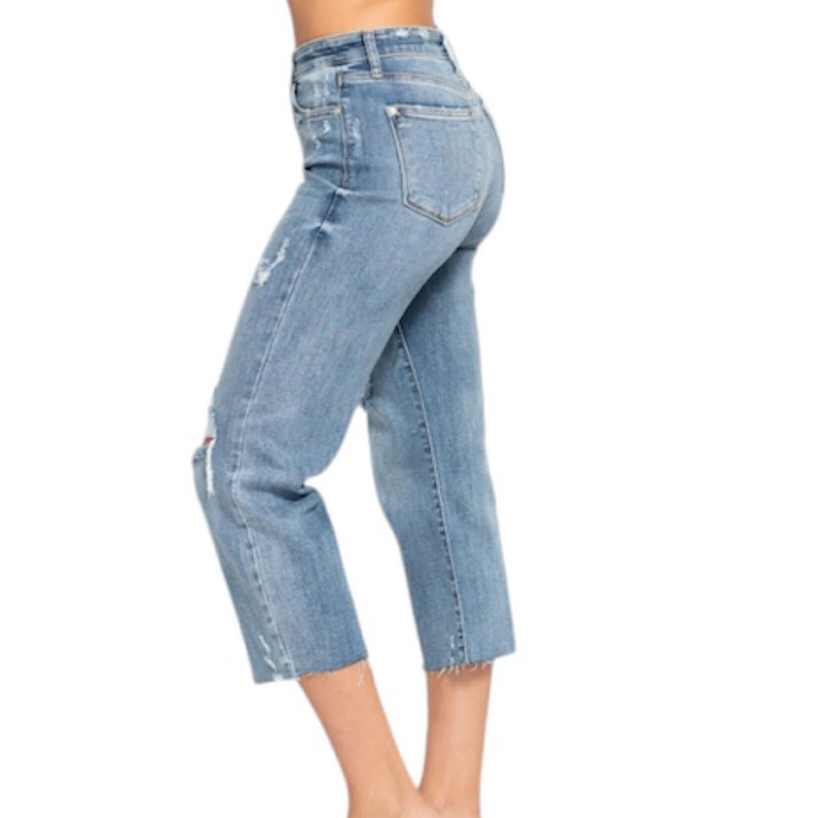 Judy Blue JB82256REG High Waist Cropped Wide Leg