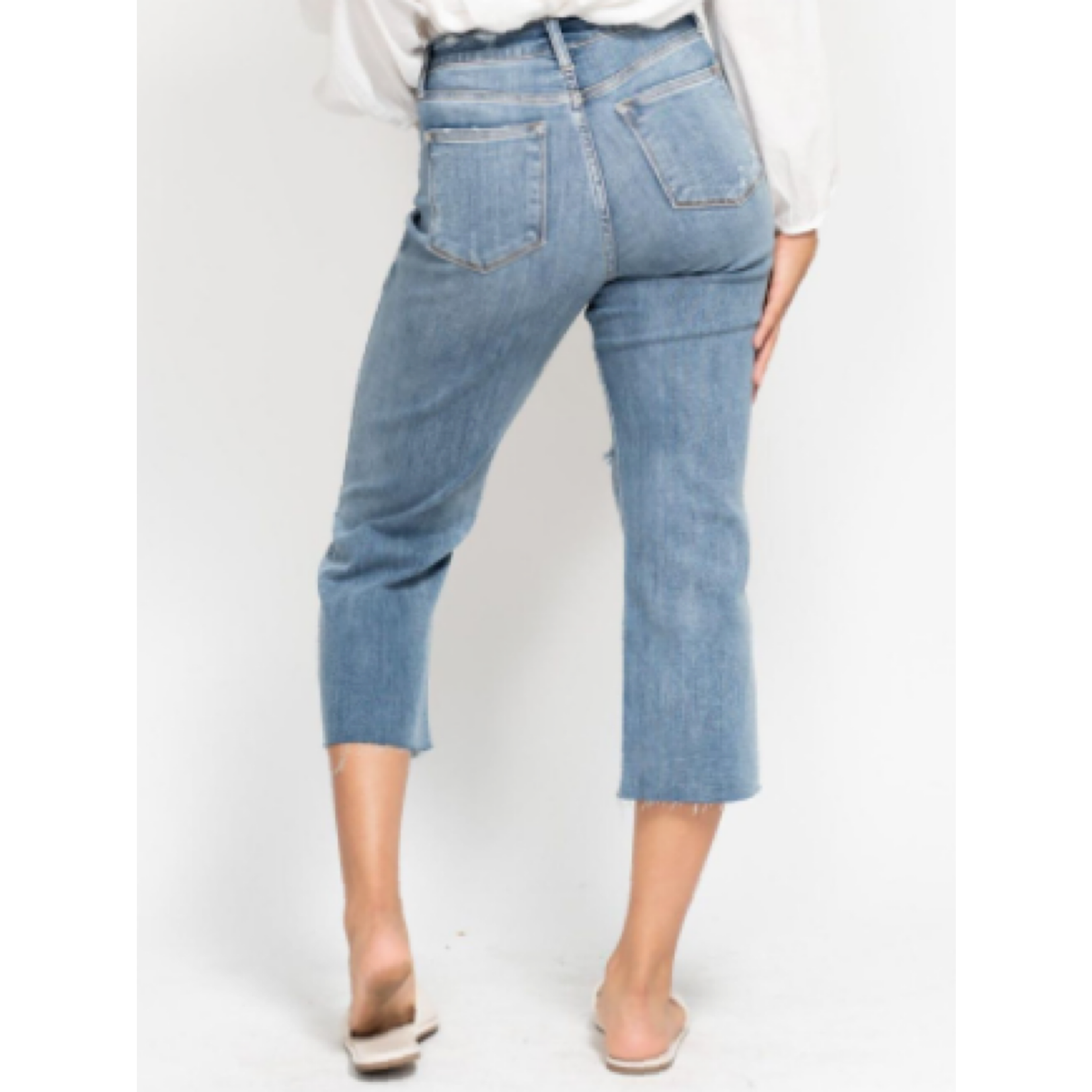 Judy Blue JB82256REG High Waist Cropped Wide Leg