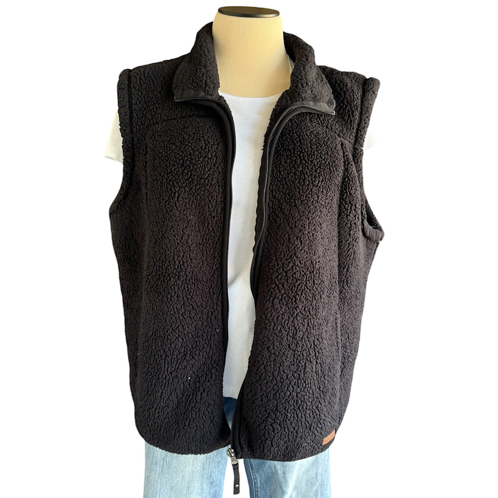 Free Country Black Sherpa Vest-RF