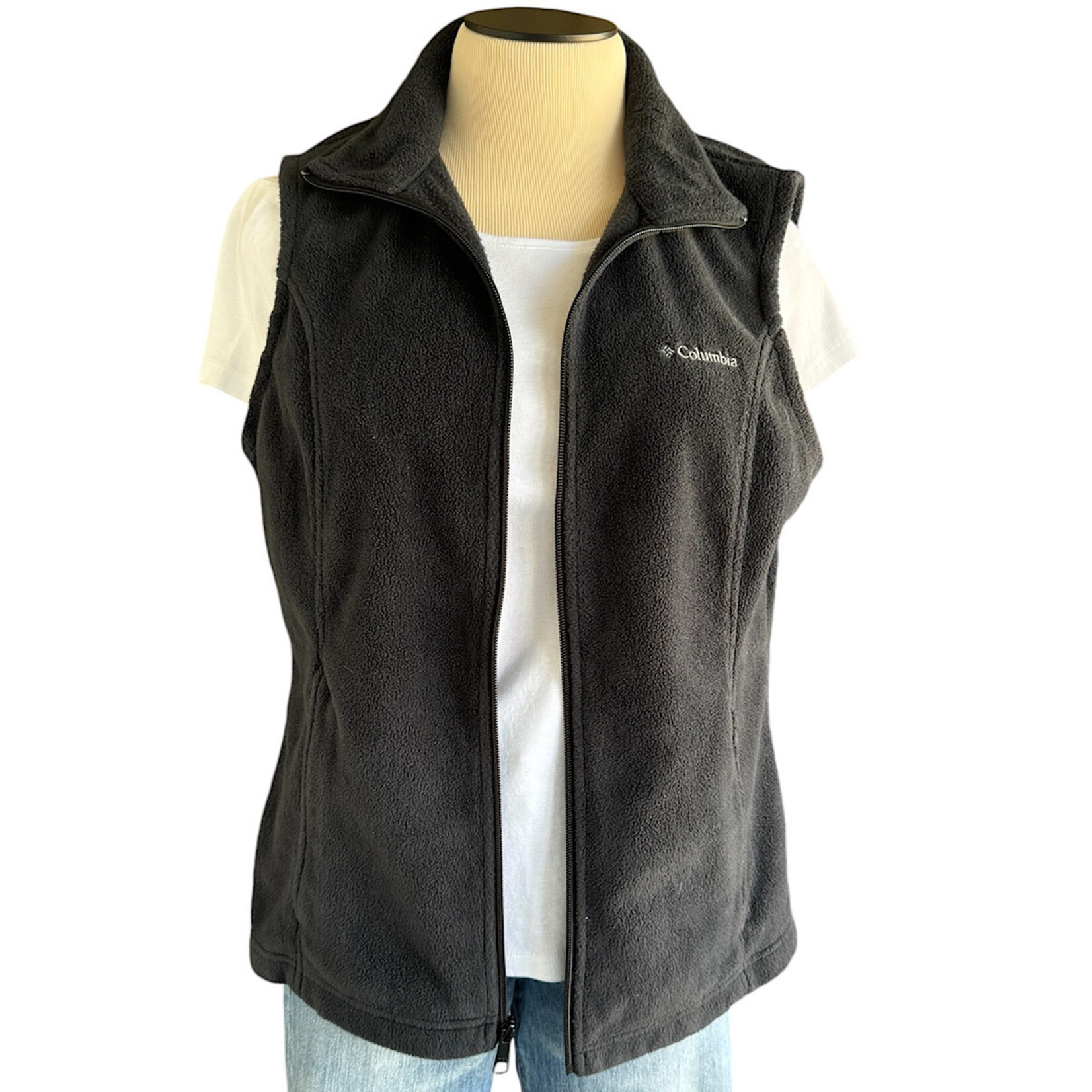 Columbia Black Columbia Zip Up Vest Size L-RF