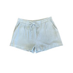 Plus Dusty Blue Gauze Shorts
