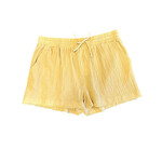 Plus Dusty Yellow Gauze Shorts