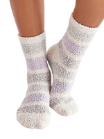 Z Supply Z Supply Stripe Plush Socks Heather Grey