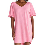 Z Supply Z Supply V-Neck T-shirt Dress Flamingo