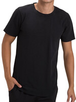 Black Scallop Hem Tee