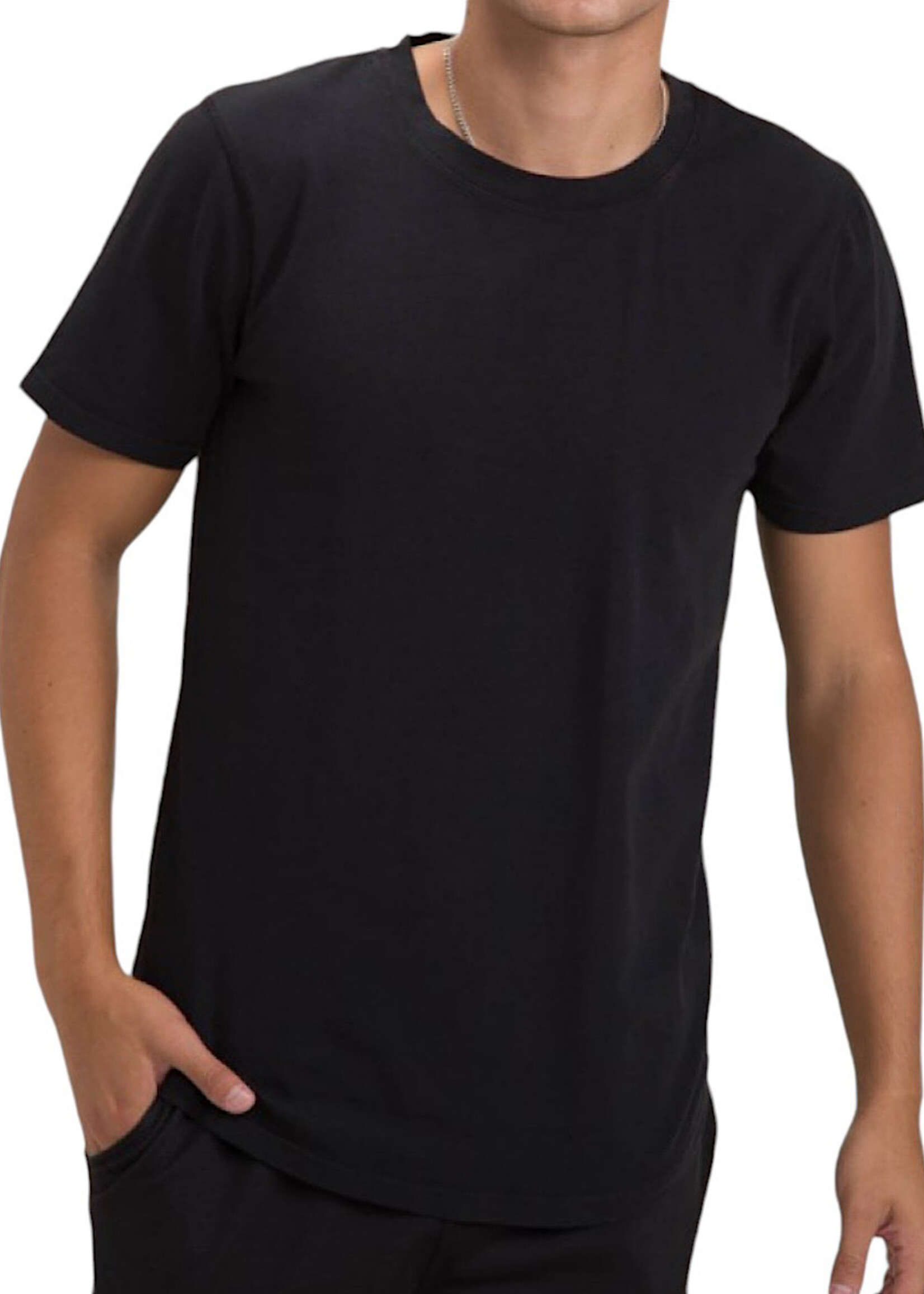 Black Scallop Hem Tee
