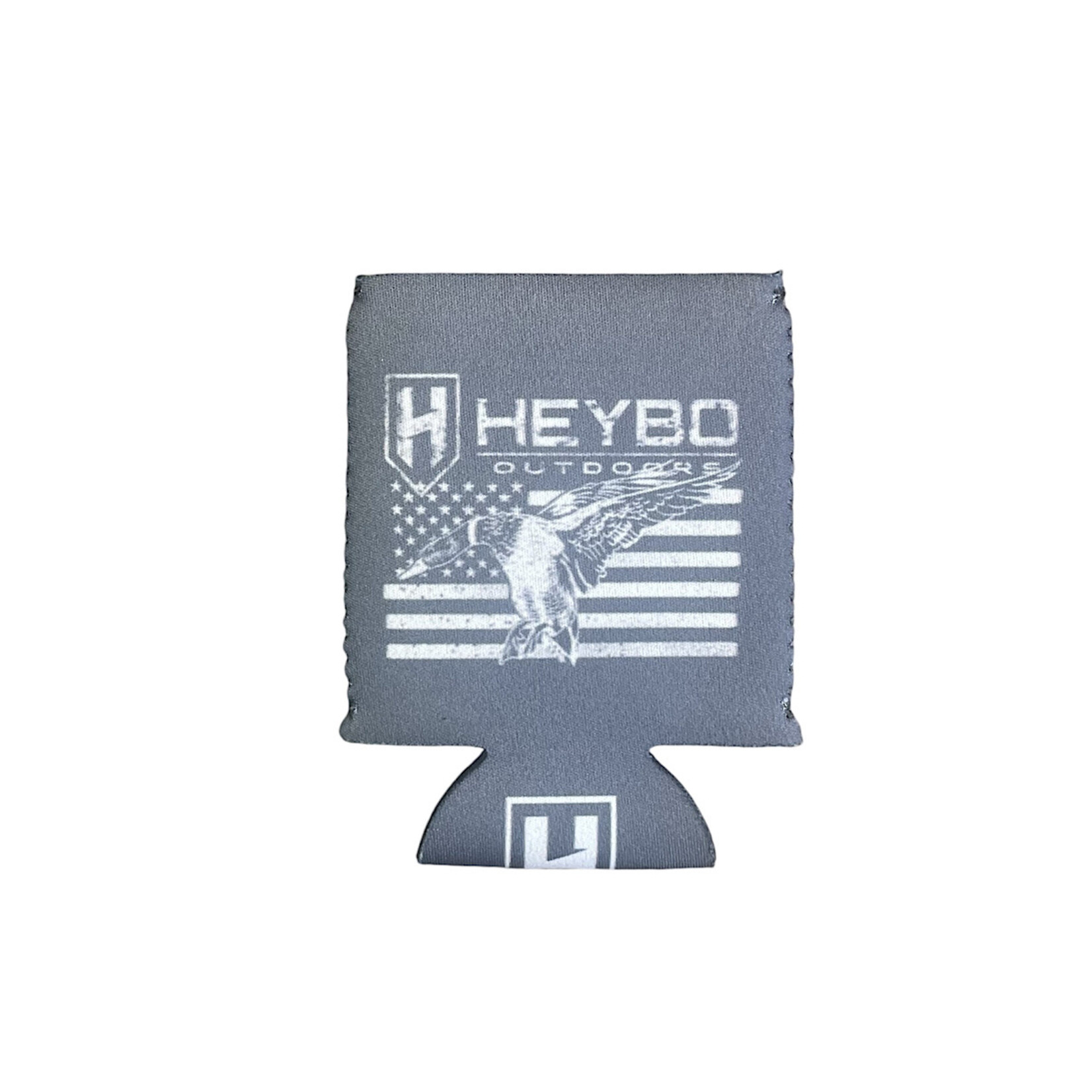 Heybo Mallard Flag Koozie Charcoal