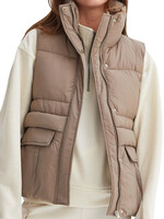 Mushroom Placket Puffer Vest