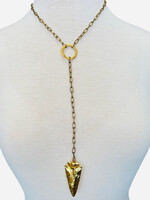 Julio Designs Gold Arrowette Necklace