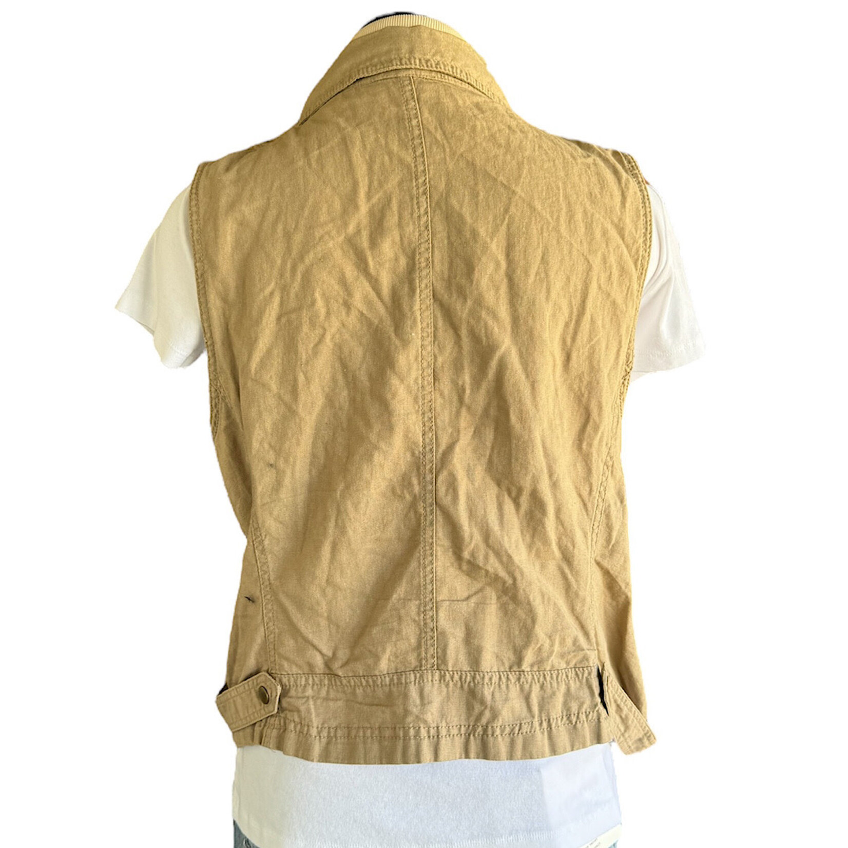 RF- Tan Button Front Vest