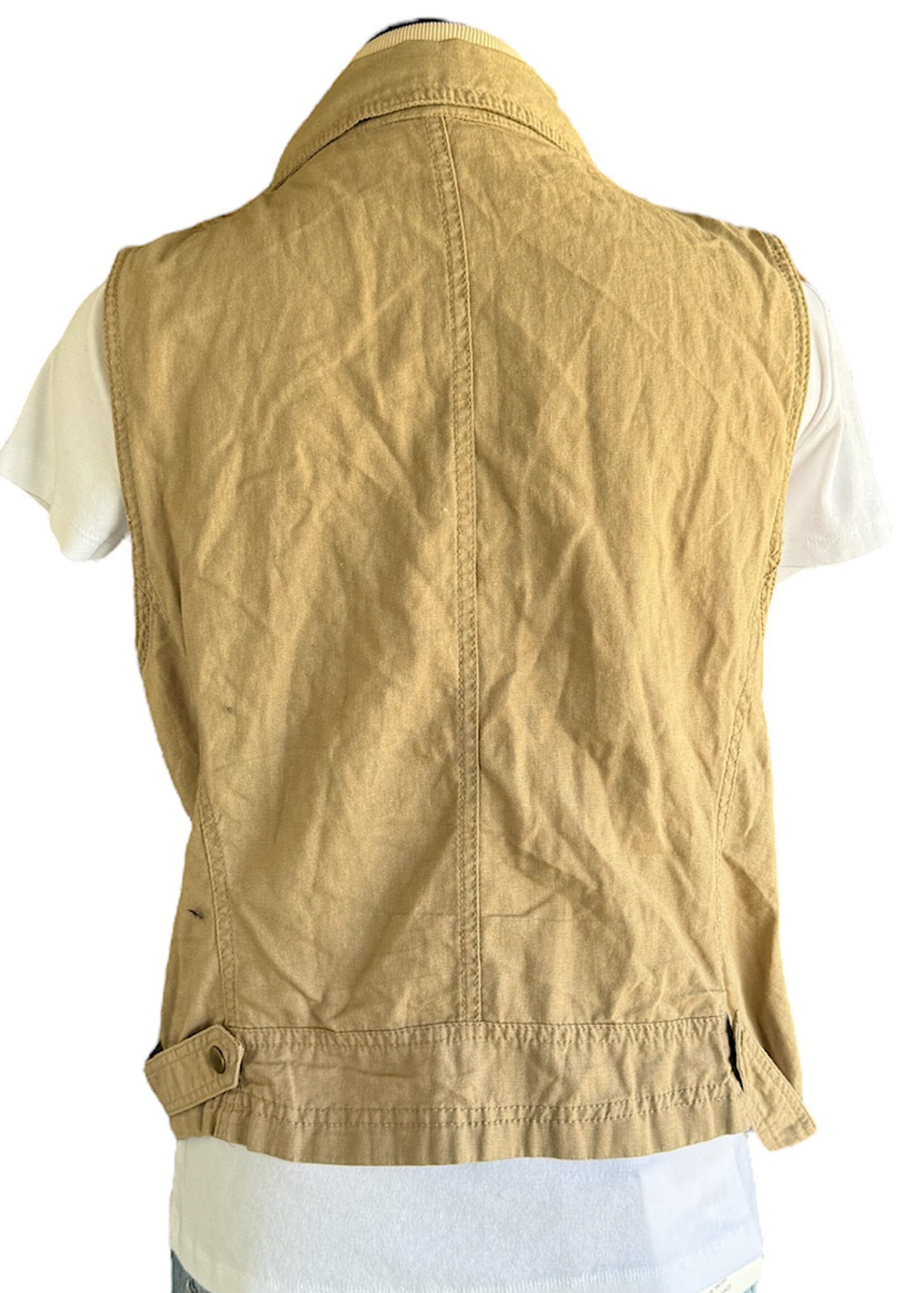 RF- Tan Button Front Vest