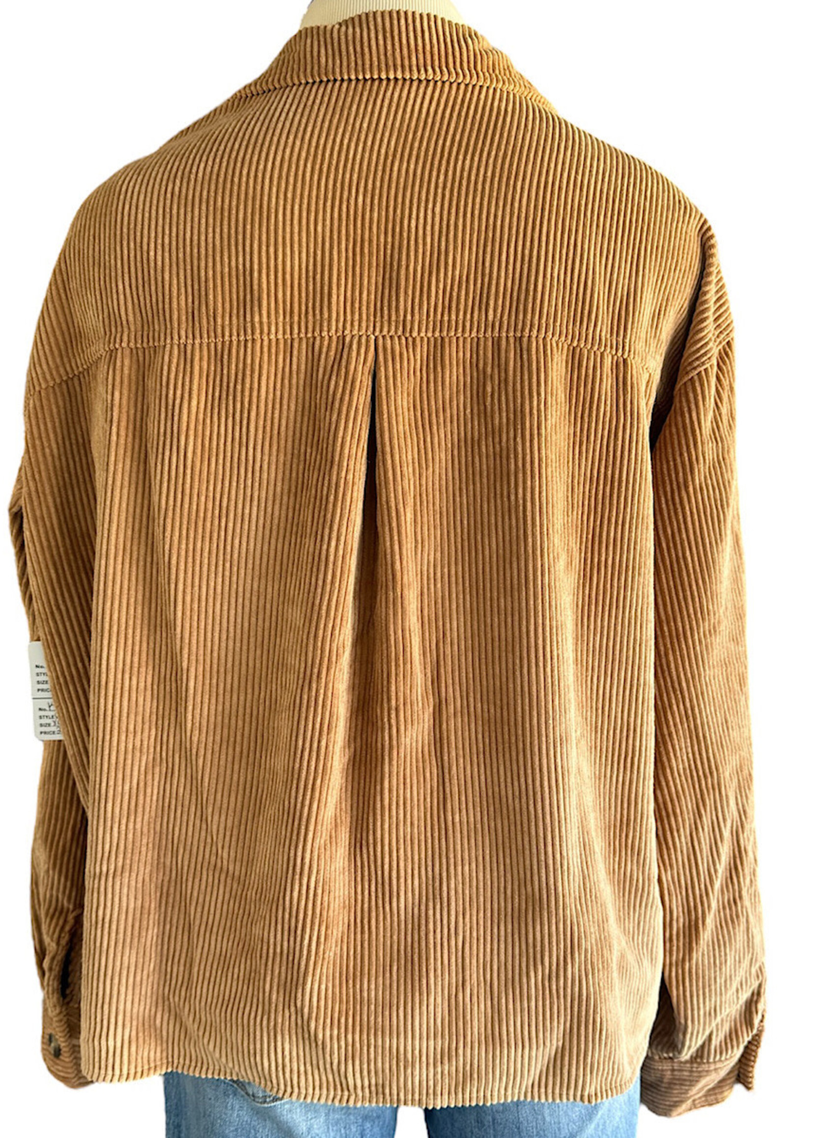 Burnt Orange Corduroy Jacket Size XL-RF