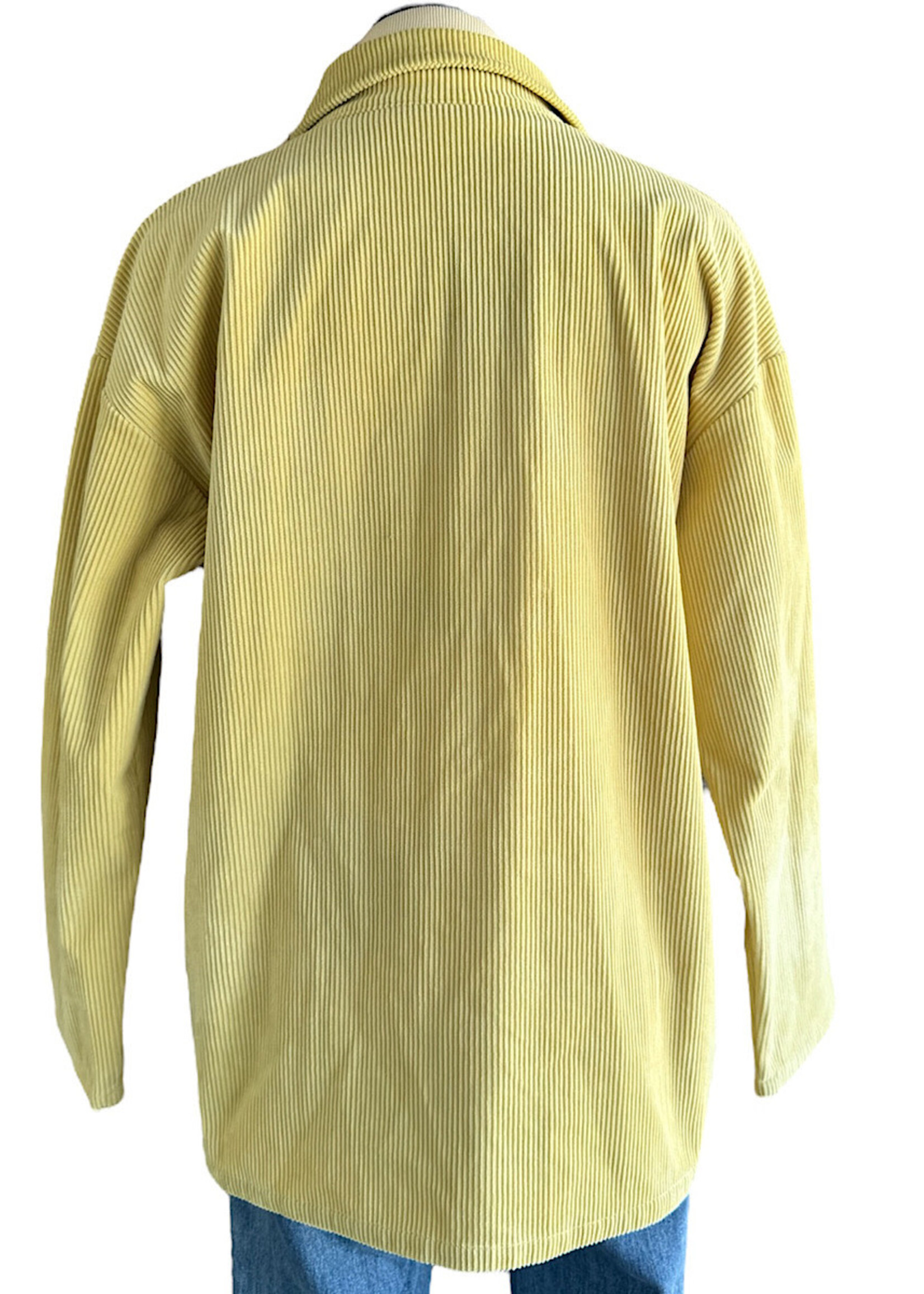 Yellow Corduroy Jacket Size Medium-RF