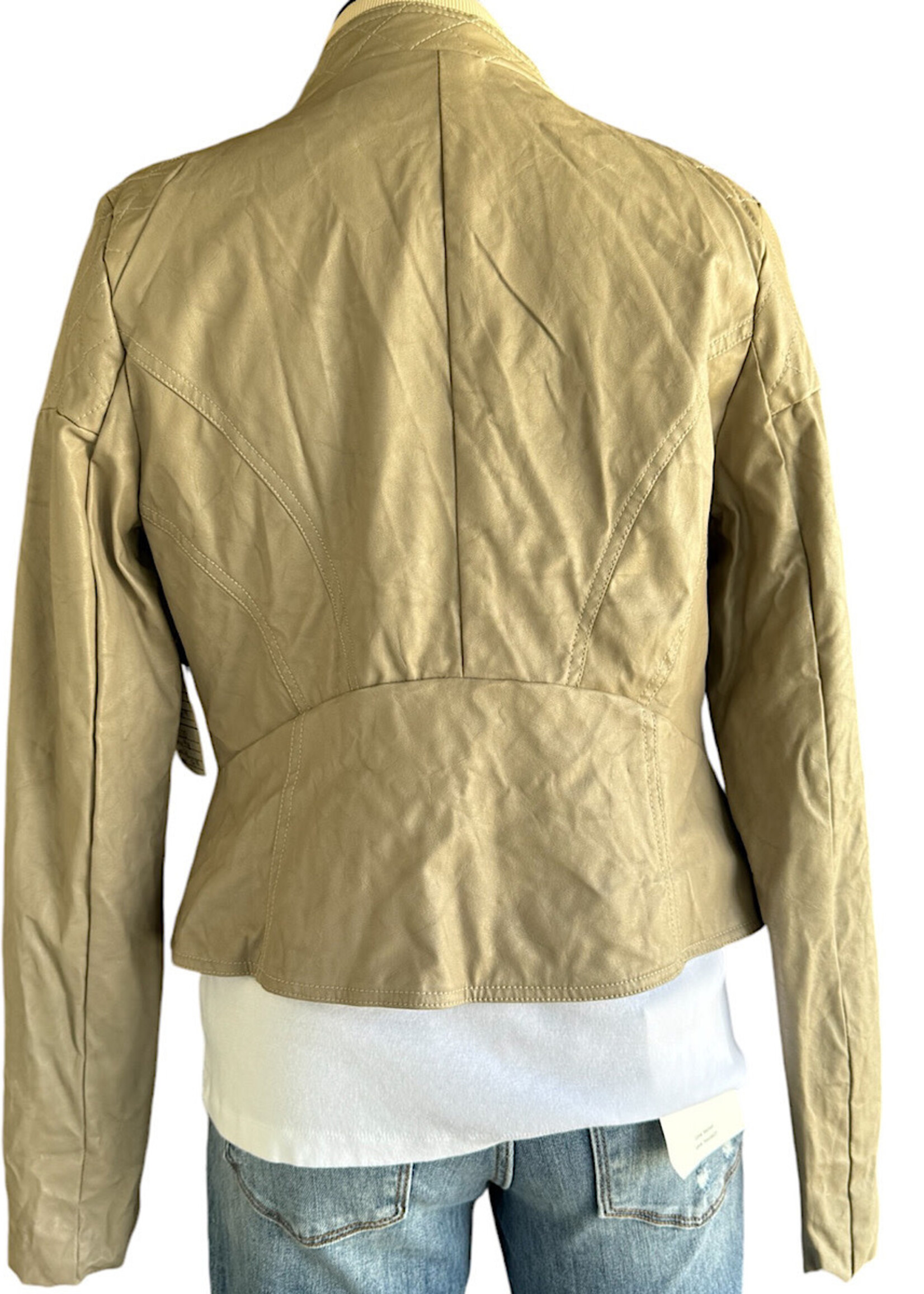 Stone Leather Biker Jacket Size Large-RF