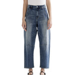 Mica Denim MICA MDP-W3227 S/H Navy Barrel-Leg Jean