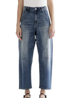 Mica Denim MICA MDP-W3227 S/H Navy Barrel-Leg Jean