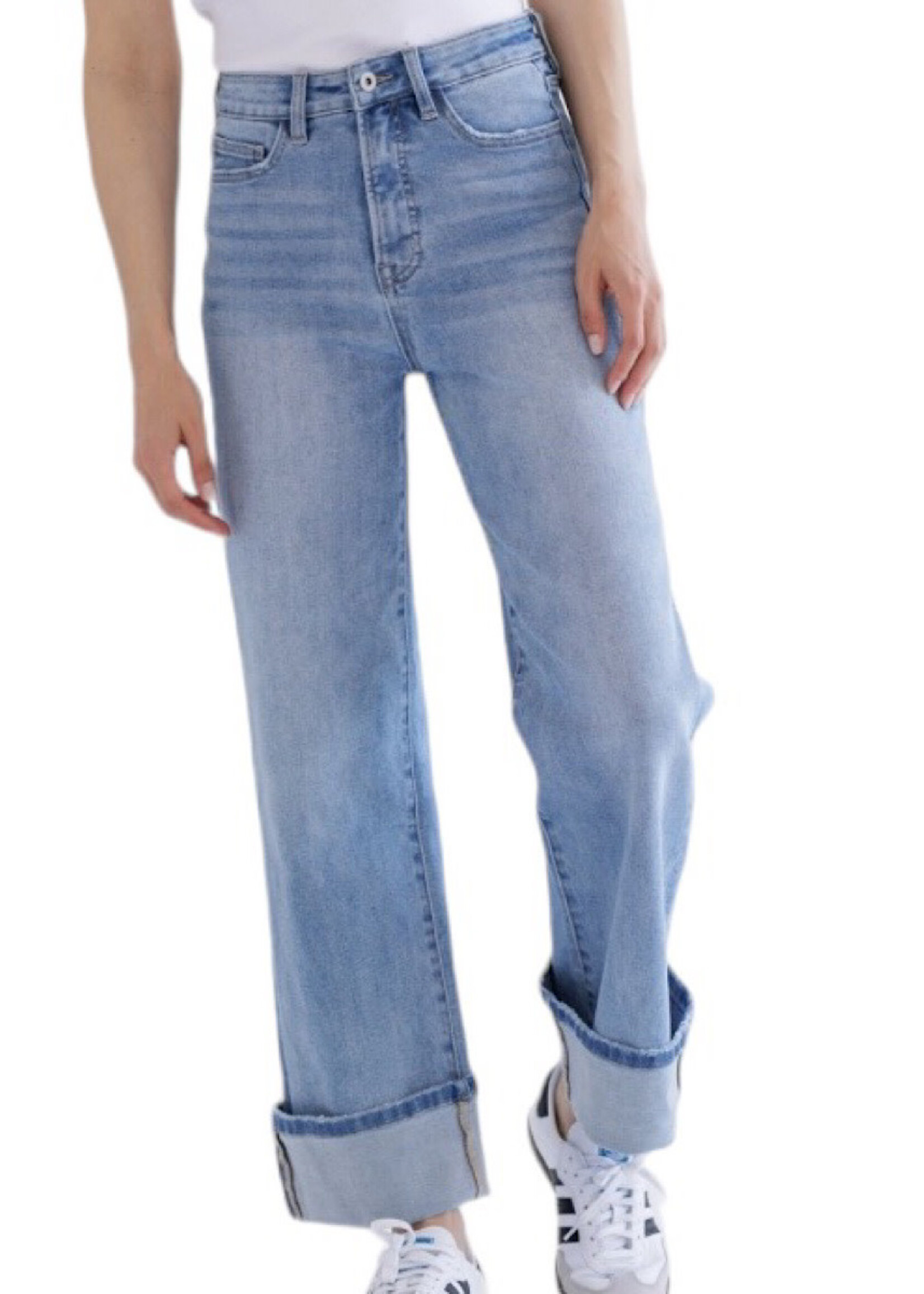 Mica Denim MICA MTT-W3373LT S/H Wide leg With Cuffed Hem