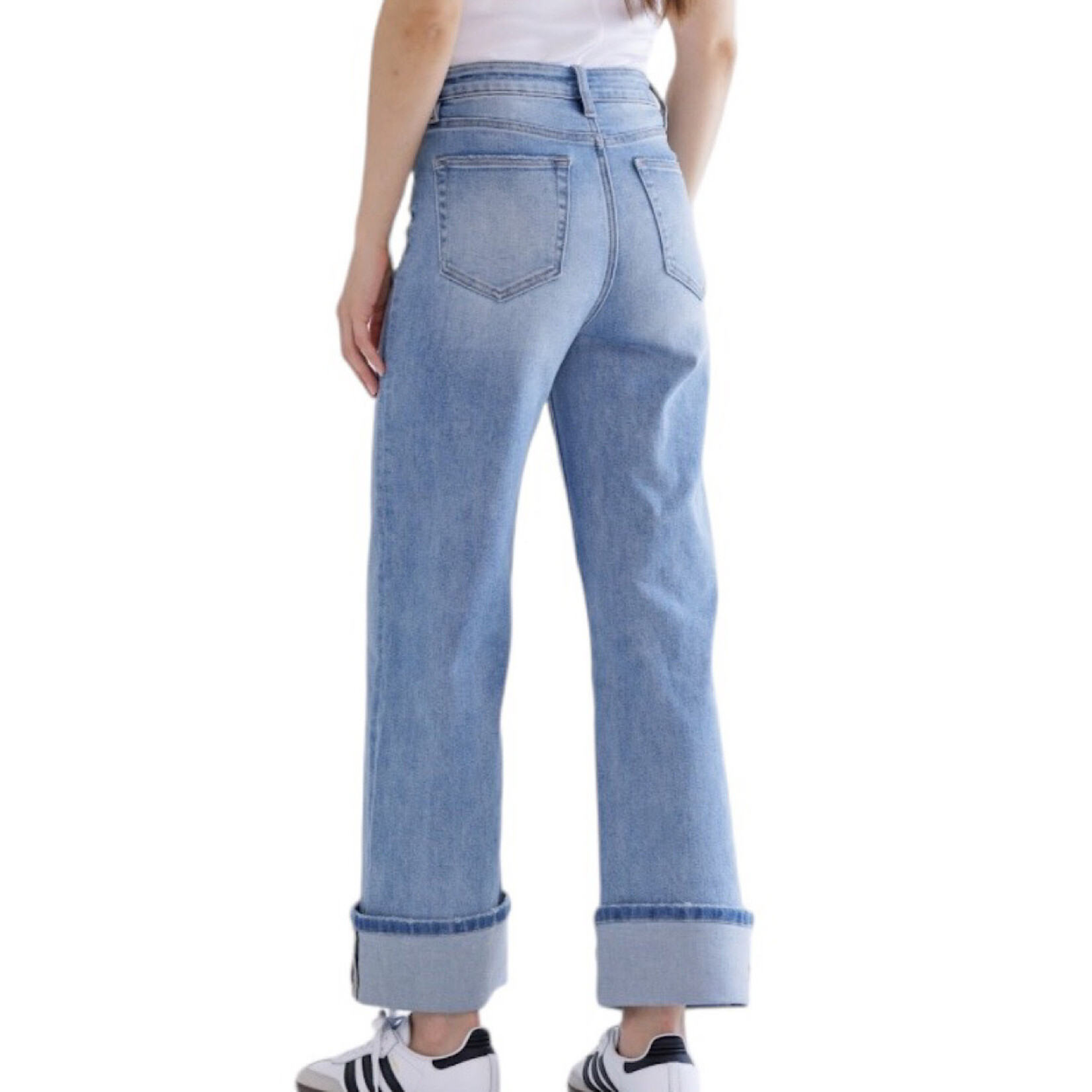 Mica Denim MICA MTT-W3373LT S/H Wide leg With Cuffed Hem