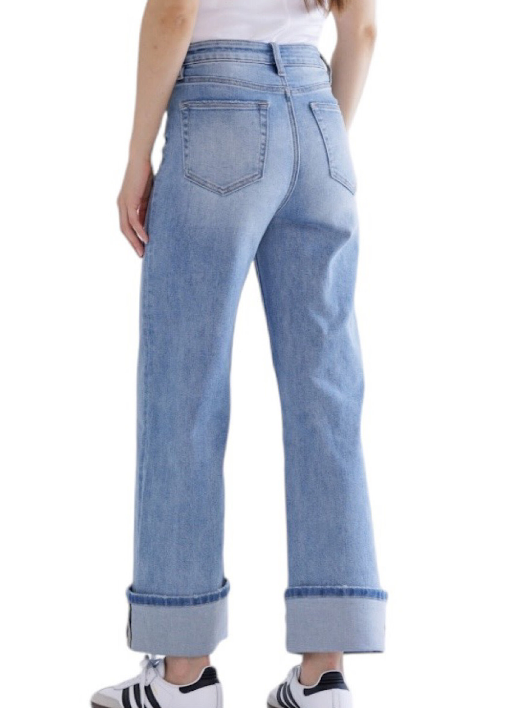 Mica Denim MICA MTT-W3373LT S/H Wide leg With Cuffed Hem