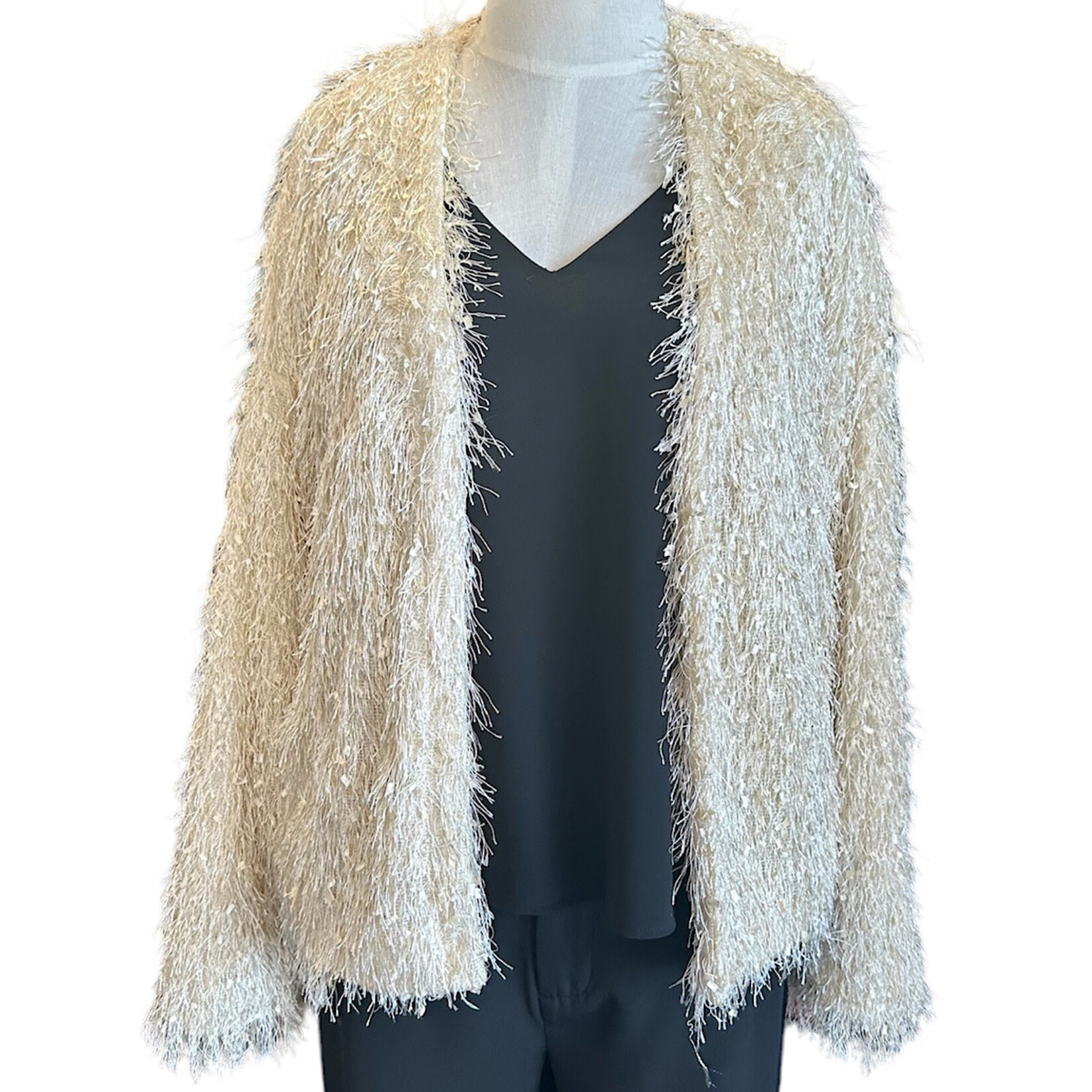 Ivory Faux Fur Jacket