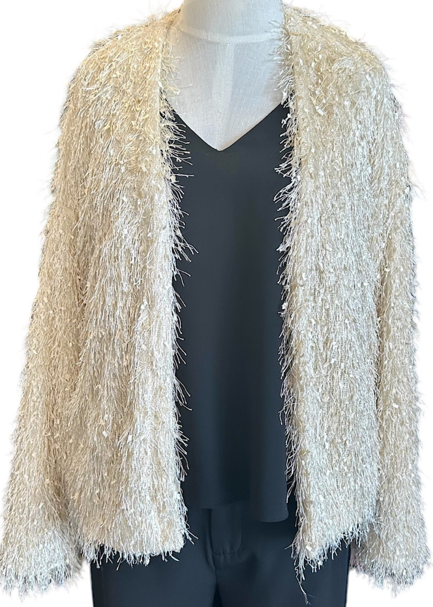 Ivory Faux Fur Jacket